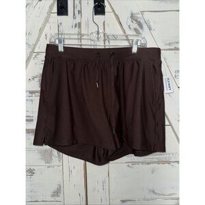 Old Navy Active Powersoft High Rise Go Dry Shorts Loose Brown Womens L